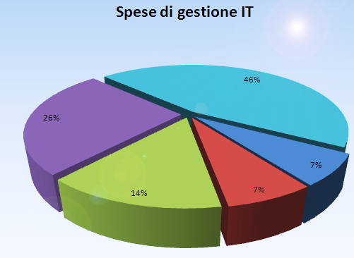 grafico spese di gestione reparto IT